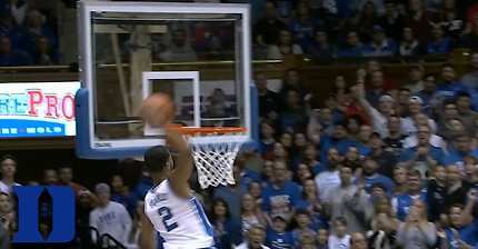 Duke's Cassius Stanley Throws Down 2 Incredible Dunks