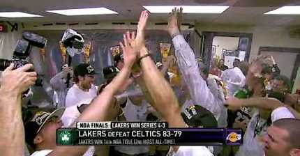 Lakers Let the Champagne Flow