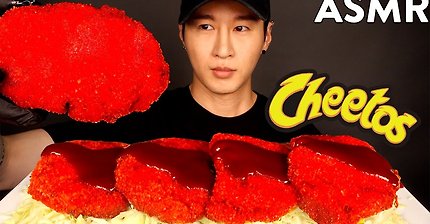 ASMR HOT CHEETOS TONKATSU MUKBANG (No Talking) COOKING & EATING SOUNDS | Zach Choi ASMR