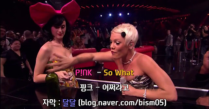 핑크(P!nk)의 소름돋는 So What 라이브 [자막]
