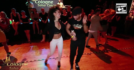 Eddie Torres Jr & Veronica Lopez - social dancing @ Cologne Salsa Congress 2017