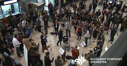 [Official] Flash Mob at Bucharest International Henri Coanda Airport by Bucharest Symphony Orchestra