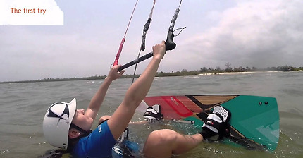 The water start - Learn Kitesurfing Online Video Tutorial