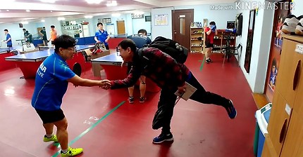 완손짱 vs바보백핸드(090420)