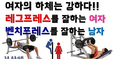운동 정보) 여자의 하체는 강하다! | 인스티즈
