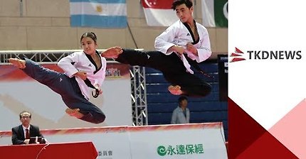 빽더블로 품새선수권 발라버리는 윤규성...자유품새 김유하와 금메달!