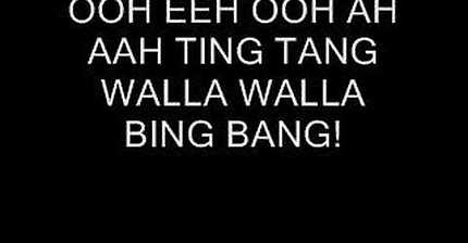 Witch Doctor - Ooh Eeh Ooh Ah Aah Ting Tang Walla Walla Bing