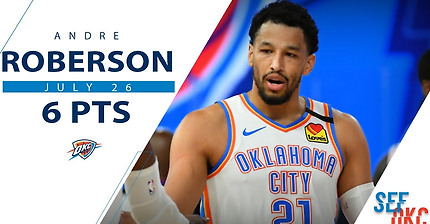 Andre Roberson's Full Highlights: 6 PTS, Clutch Threes vs 76ers | 2019-20 NBA Season - 7.26.20