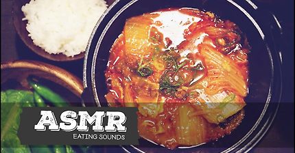 [ASMR]보글보글 김치찌개 이팅사운드/Kimchi stew Eating Sounds/No talking/먹방
