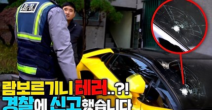 실제 람보르기니 아벤타도르S 테러당함.Youtube | 인스티즈