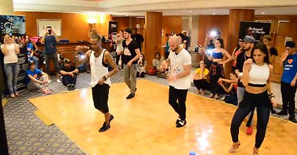 Ataca, Alemana, Daniel, Desiree & Juan Matos dance Salsa @ Dubai Latin Fest 2016