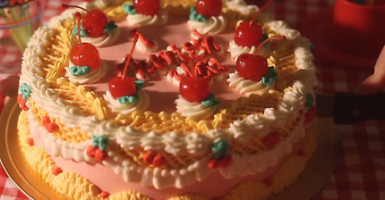 [#8 Making Video] 빈티지 체리케이크 Vintage cherry cake チェリ?ケ?キ