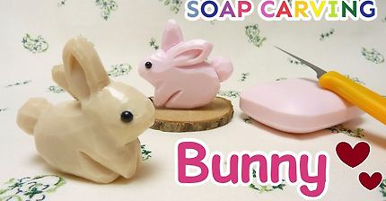 SOAP CARVING | Bunny | Conejito | Easy | DIY | Real sound | ASMR | Soap decoration | tutorial|