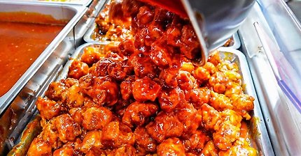 매콤한 양념이 끝내 주는 바삭 튀긴 닭강정 l 망원시장 길거리음식 l Spicy Korean Fried Chicken – Korean