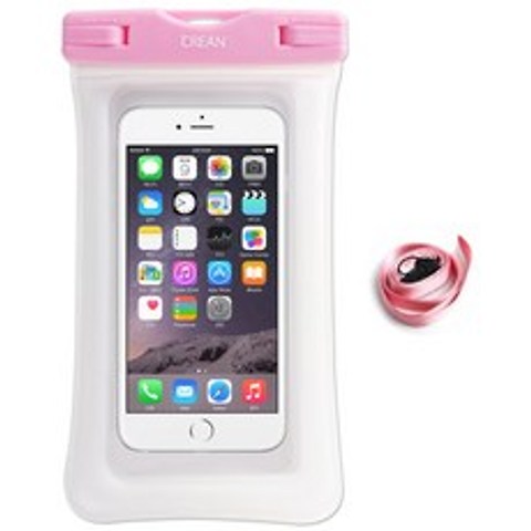 크레앙 물놀이용 스마트폰 에어쿠션 방수팩 CREAIRCUWPP, 핑크, 1개