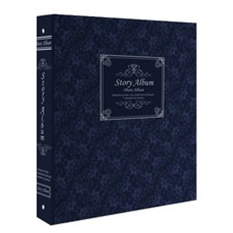 제이앤에이치 스토리앨범 4 x 6 백지포켓 50매, 클래식 블루