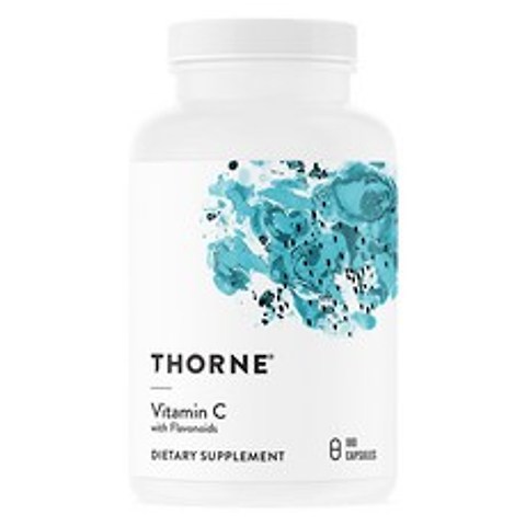 Thorne Research 비타민 C With 플라보노이드 베지테리안 캡슐, 180개입, 1개