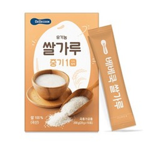 베베쿡 유기농 이유식 쌀가루 중기1, 1개