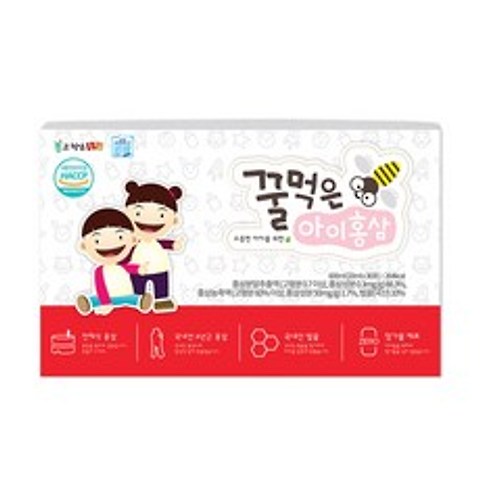 고철남홍삼 꿀먹은 아이홍삼 + 쇼핑백, 20ml, 30개입