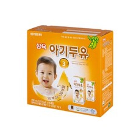 삼육두유 아기두유 3단계 190ml, 두유, 16개