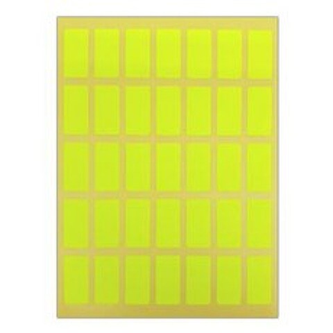 블루마토 컬러 사각 라벨 스티커 2 10p, A(노랑), 4개입