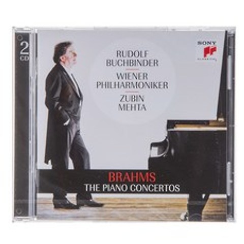 JOHANNES BRAHMS - 피아노 협주곡 1 & 2 - 루돌프 부흐빈더 오스트리아수입반, 2CD