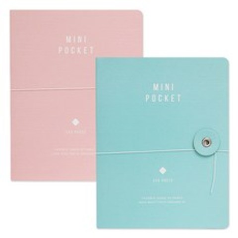 데얼스 4 x 6 미니 포켓앨범 2p, 핑크, 민트, 20매