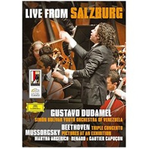 GUSTAVO DUDAMEL - LIVE FROM SALZBURG : BEETHOVEN MUSSORGSKY 구스타보 두다멜 : 잘츠부르크 라이브 EU수입반, 1CD