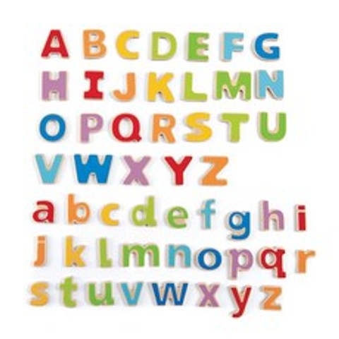 하페 마그넷 알파벳 목재완구, 혼합 색상