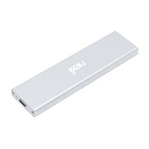 넥시 USB 3.1 C타입 NVMe M.2 SSD 외장하드 케이스 실버 NX-U31NVME