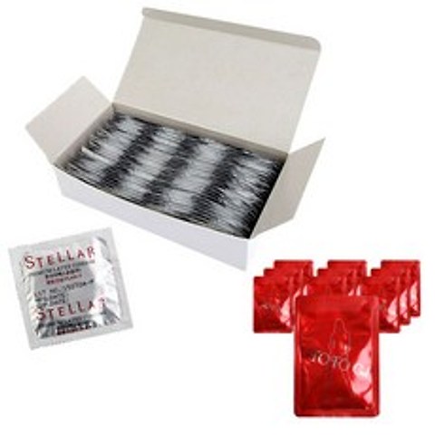 스텔라 콘돔 100p + 토토 휴대용 팩젤 4ml x 10p 세트, 1세트