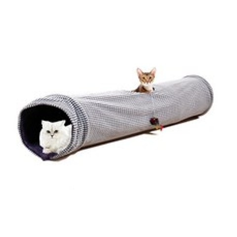 펫모닝 고양이 엠보싱 터널 놀이터 1구 1m PMC-9401, 혼합색상, 1개