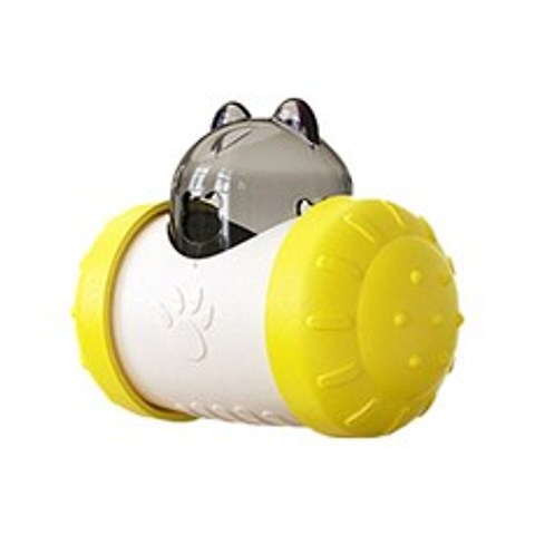 블루링 강아지 간식 장난감 노즈워크 14.6cm x 10.9cm, 노랑, 1개