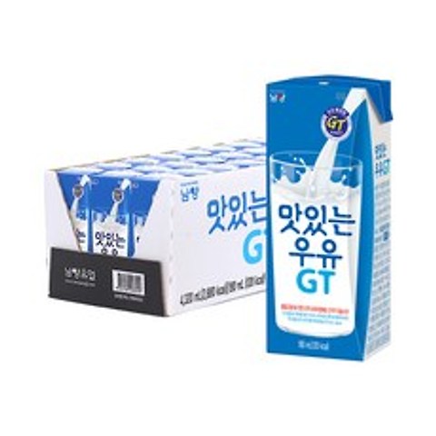 남양 맛있는 우유 GT, 180ml, 24개