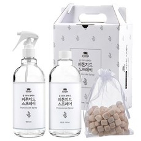 줌 100% 편백수 피톤치드 스프레이 500ml+리필500ml+편백칩증정_세트