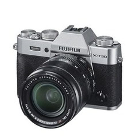 후지필름 미러리스 X-T30 카메라 + XF18-55mmF2.8-4 R LM OIS 렌즈 키트, X-T30(실버)