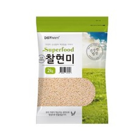 건강한밥상 국산 찰현미, 2kg, 1개