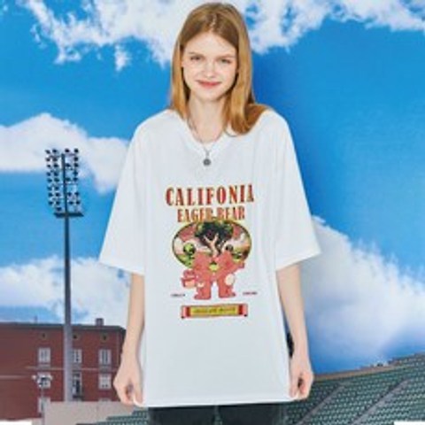 꼼파뇨 16수 캘리포니아 베어 반팔 티셔츠