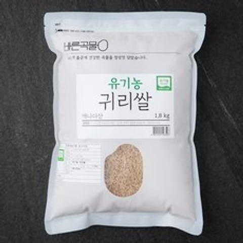 두보식품 바른곡물 유기농 귀리쌀 캐나다산, 1.8kg, 1개