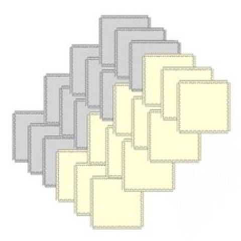 티지오 방방 퍼즐매트 크림 12p+그레이12p, 혼합 색상