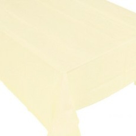 컬러 테이블 커버 일회용 식탁보 아이보리 137 x 183 cm, 3개입, 1개