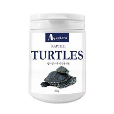 아쿠아테라 렙타일 거북이 전용 사료, 350g, 1개