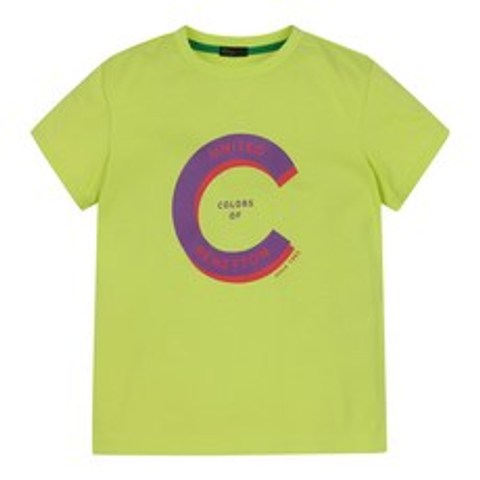 베네통키즈 아동용 알파벳 티셔츠 QATSP4131