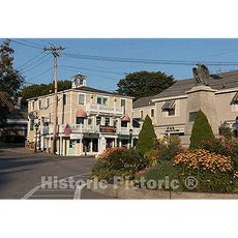 Photo - Downtown Kennebunkport Maine US Presidents Summer Compounds George H.w. B (24in x 16in), 24in x 16in