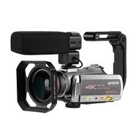 캠코더 방송용 비디오 카메라 4K Filmadora Ordro AZ50 64X 디지털 줌 야간 투시경 YouTube 용 Profesional Vlog, 꾸러미