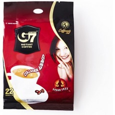 [공식] 베트남 G7 커피 콜라겐 & 무설탕 백 정품 × 22 봉지, 1, 1