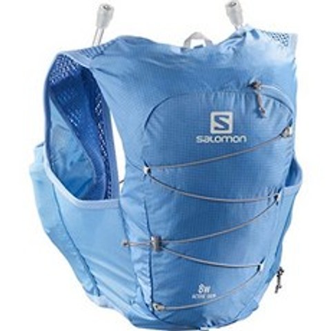 Salomon Womens Active Skin 8 Set Running Hydration Vest Marina / Alloy X-Large