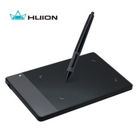 원래 HUION 420 4 인치 디지털 태블릿 미니 USB 서명 펜 태블릿 그래픽 그리기 태블릿 OSU 게임 태블릿, 검정, 협력사
