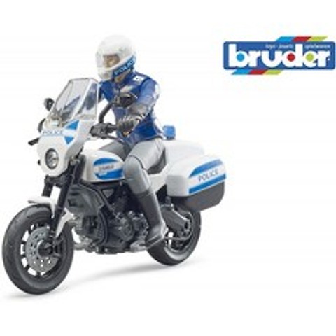 경찰관과 브루더 62731 세계 스크램블러 Ducati 경찰 오토바이