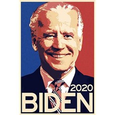 Joe Biden 2020 대통령 선거 투표 캠페인 희망 민주당 자유주의 팝 아트 쿨 벽 인테리어 아트 (Biden 2020 Hope 13870 Poster 12x18 in.), 본상품, 본상품